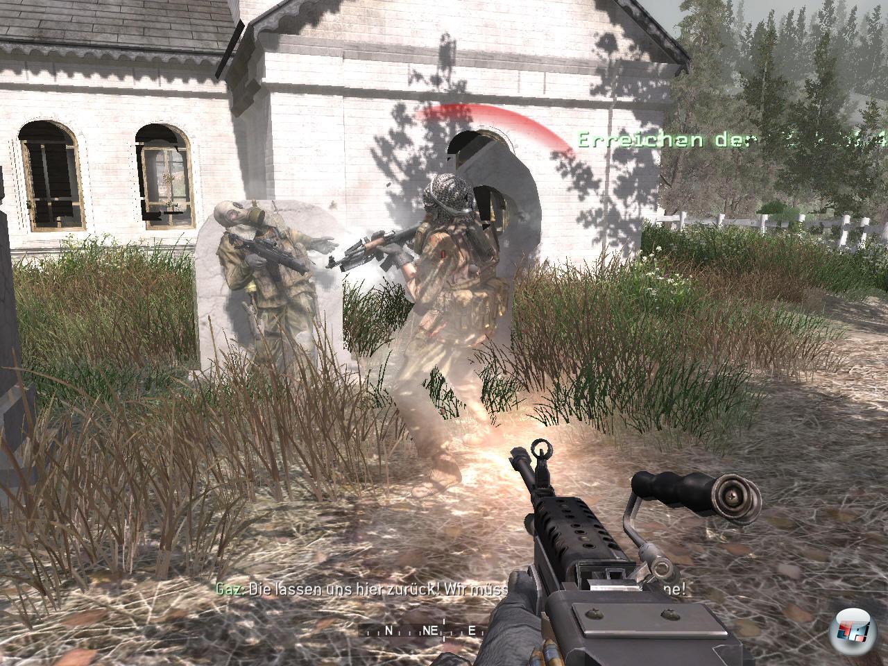 Die Gegner sind an sich keine gro&szlig;en Leuchten - schie&szlig;en aber recht pr&auml;zise und treten vor allem in gro&szlig;en Gruppen auf!