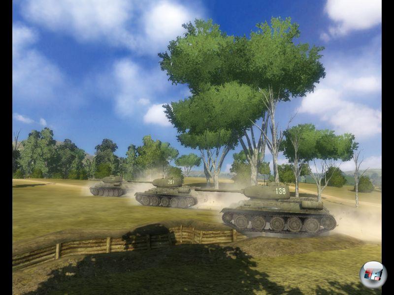 Nordkoreanische Panzer auf dem Vormarsch durch den S&uuml;den. 