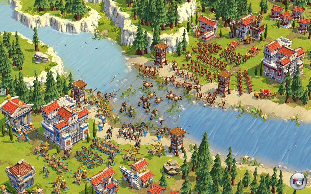 Sieht &uuml;berlegt aus, aber in der Praxis reicht es, alle Truppen in einem Haufen auf den Feind zu hetzen.