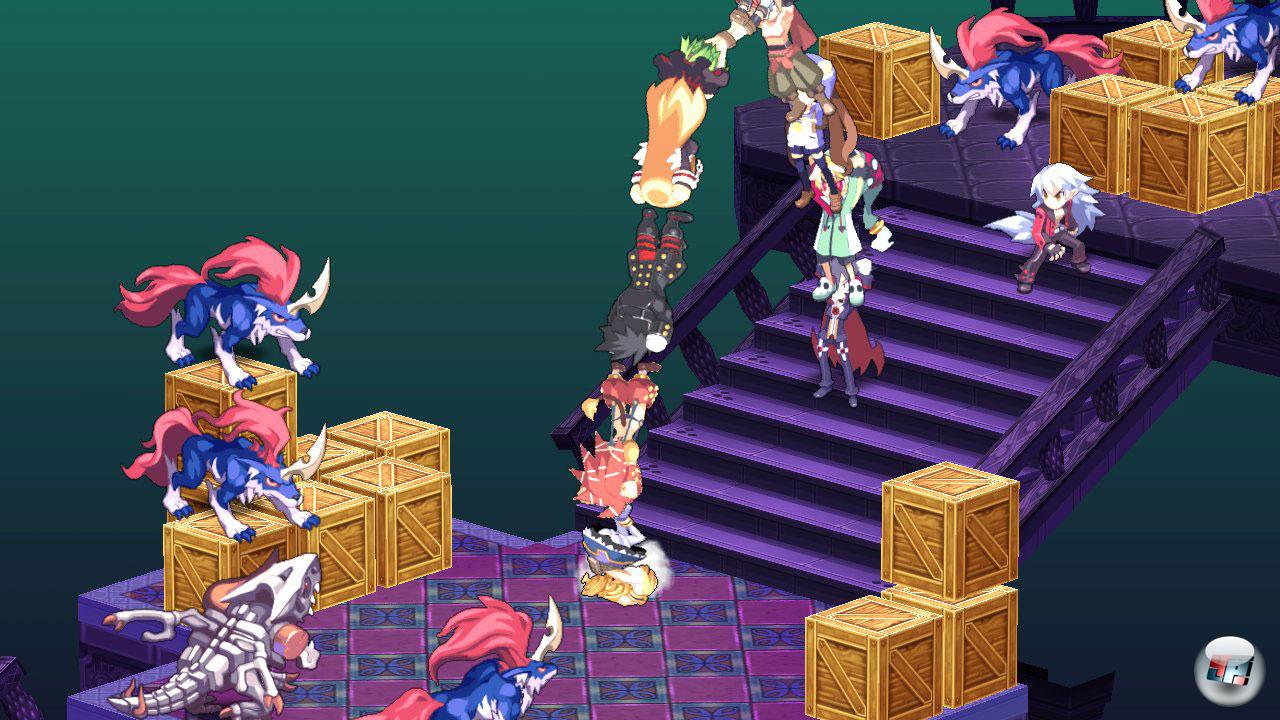 T&uuml;rme mit gestapelten K&auml;mpfern k&ouml;nnen sich raupenartig fortbewegen.