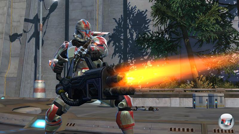 Der Soldat auf Seiten der Republik verf&uuml;gt &uuml;ber m&auml;chtige Distanzwaffen.