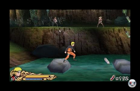 Naruto hüpft und kämpft sich immer wieder durch dieselben acht Levels. Naruto hüpft und kämpft sich immer wieder durch dieselben acht Levels.