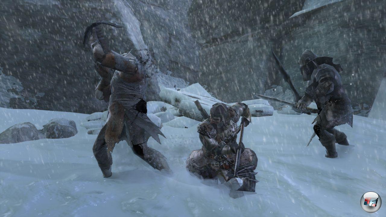 Brachiale Scharm&uuml;tzel im gro&szlig;en Mittelerde: In Krieg im Norden steckt der Geist von Baldur's Gate: Dark Alliance - moderner Zeitgeist h&auml;tte ihm besser gestanden.