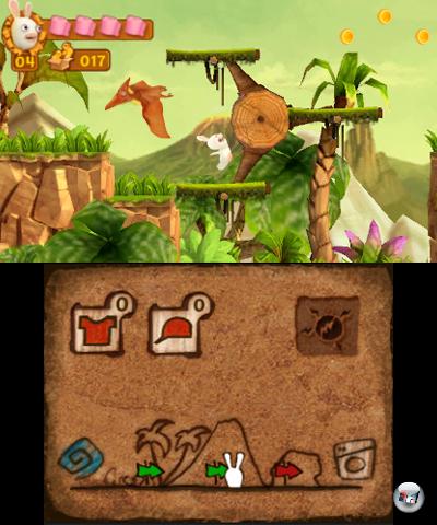 Die Pr&auml;sentation ist putzig, der 3D-Effekt durch verschieden tiefe Scrollebenen sehr ansehnlich - spielerisch haben die Hasen aber weitaus weniger auf dem Kasten.