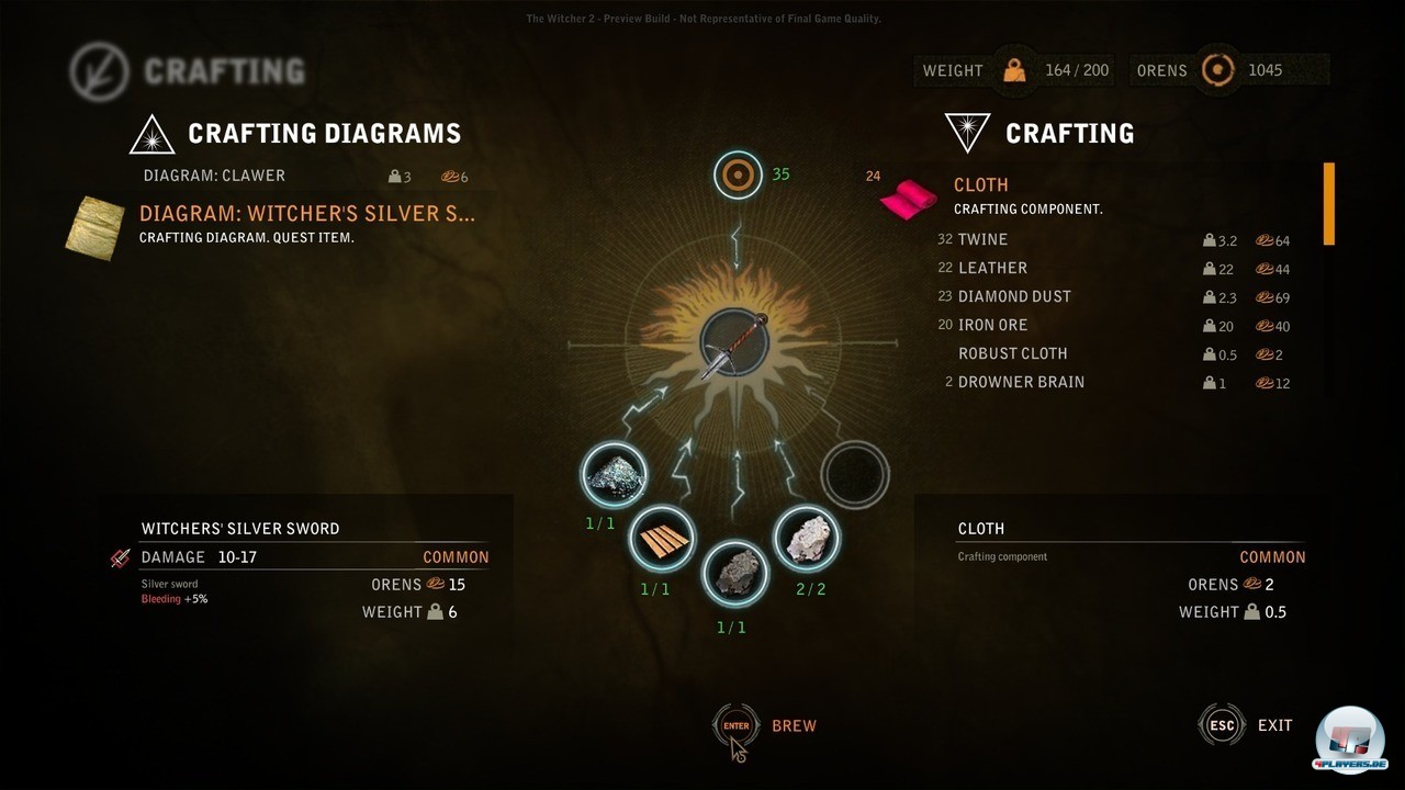 Es gibt zig Zutaten, um R&uuml;stungen und Waffen herzustellen oder zu verbessern.