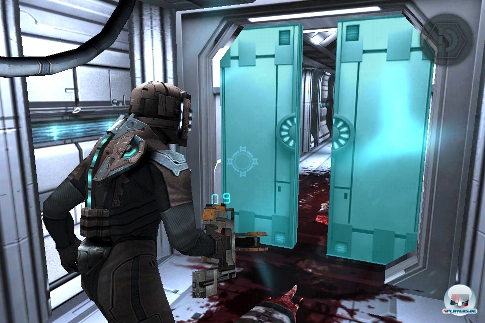 Das Spielerlebnis der gro&szlig;en Fassungen wurde ohne gr&ouml;&szlig;ere Abstriche auf die iPlattformen-&Uuml;bertragen - hier verlangsamt gerade eine Stase-Ladung das schnelle Zuschnappen der T&uuml;ren.