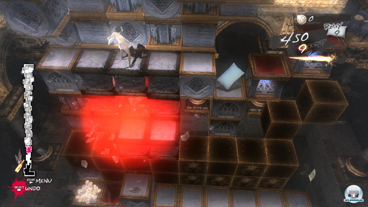 Die Kletterpassagen werden sp&auml;ter mit Schikane-Bl&ouml;cken wie Fallen oder Bomben aufgepeppt.