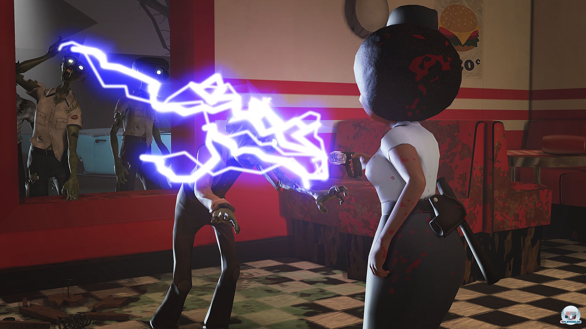 Eine der Spezialf&auml;higkeiten ist der Elektroschocker.