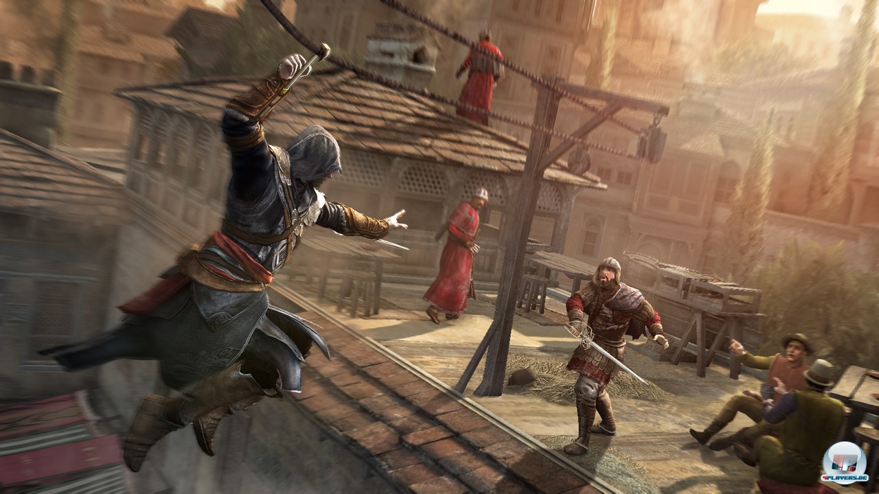 Seilrutschen mit entsprechenden Meuchelmord-M&ouml;glichkeiten gibt es in Konstantinopel genug.