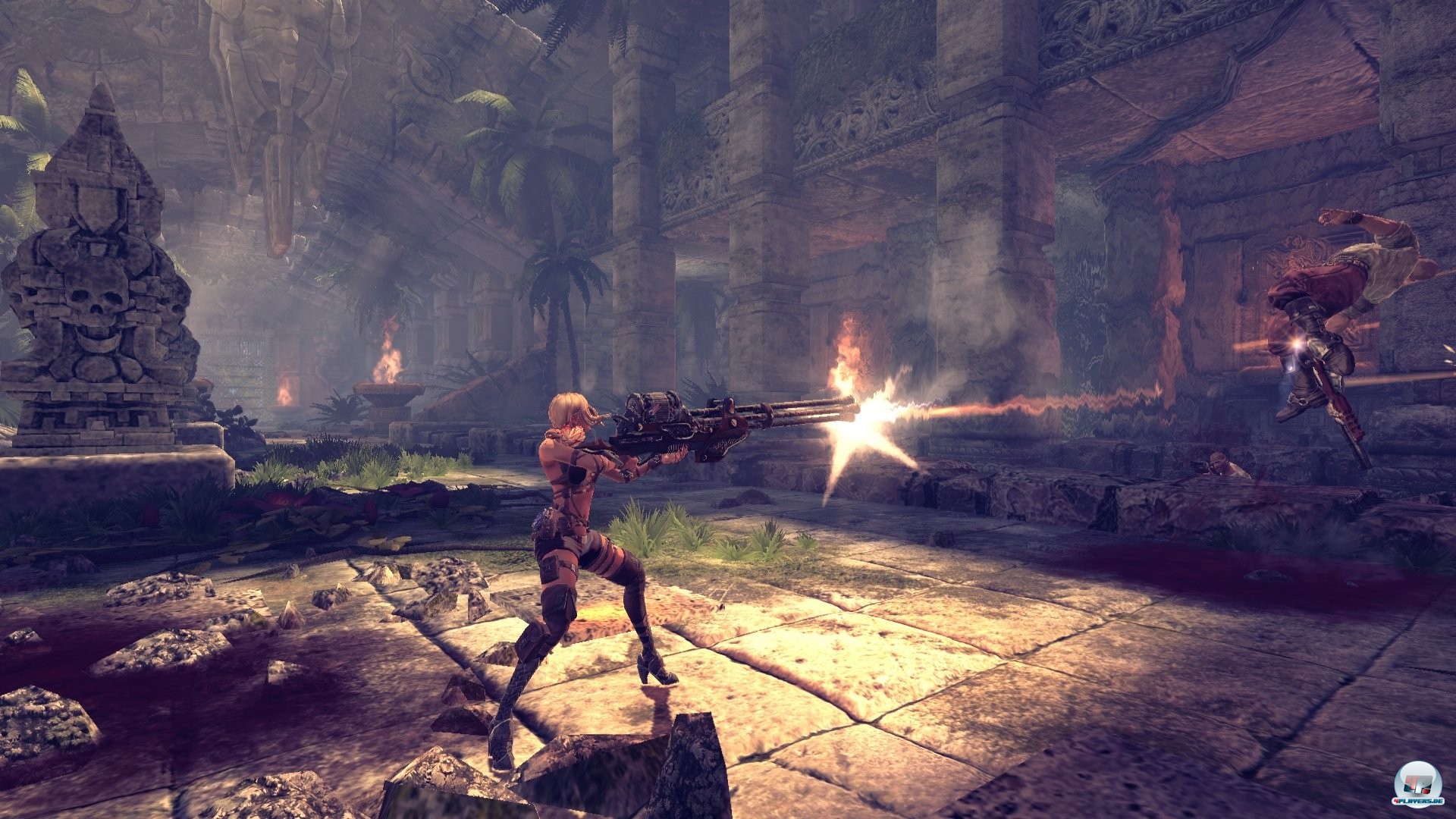 Man darf auch mit diversen Schie&szlig;pr&uuml;geln die Feinde aufs Korn nehmen.