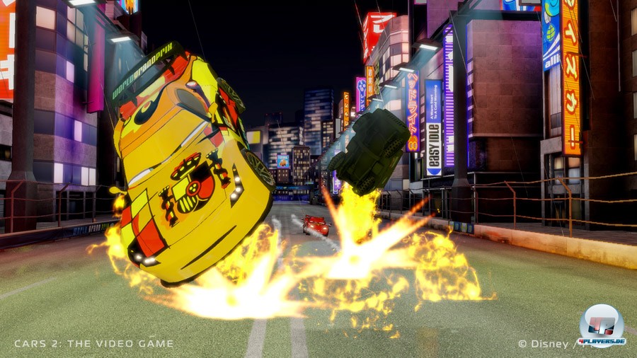 Lightning McQueen wandelt auf den Spuren von Mario Kart, ohne dessen mechanische Qualit&auml;t zu erreichen.