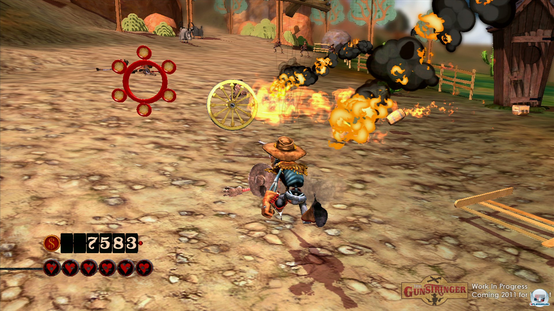 Laufen & Schie&szlig;en: Hinter dem Rachefeldzug verbirgt sich ein Railshooter.