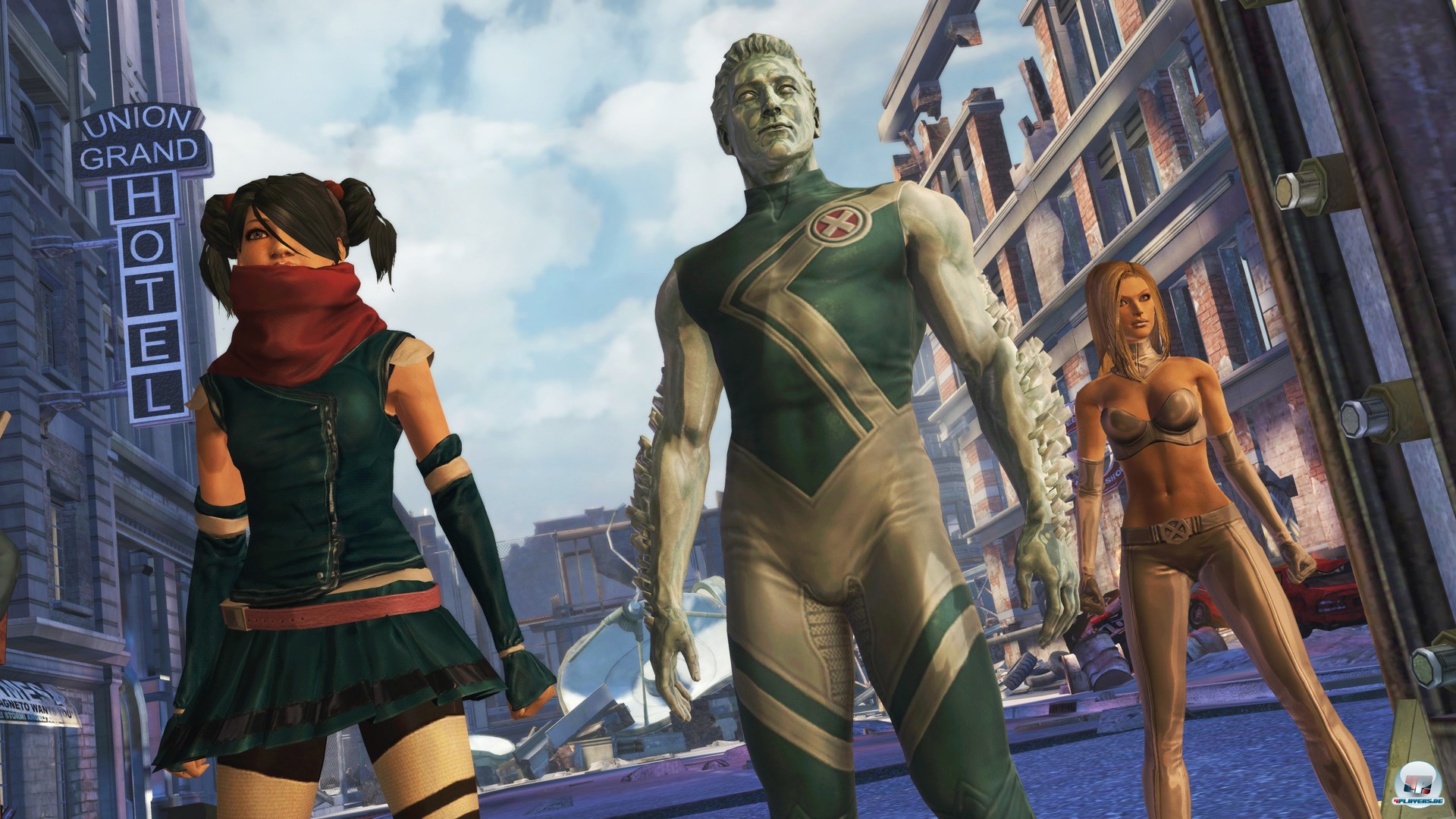 Man k&auml;mpft Seite an Seite mit X-Men und Bruderschaft.