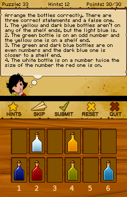 ...welche May nach dem Ansprechen wie bei Professor Layton mit jeder Menge R&auml;tselaufgaben versorgen.