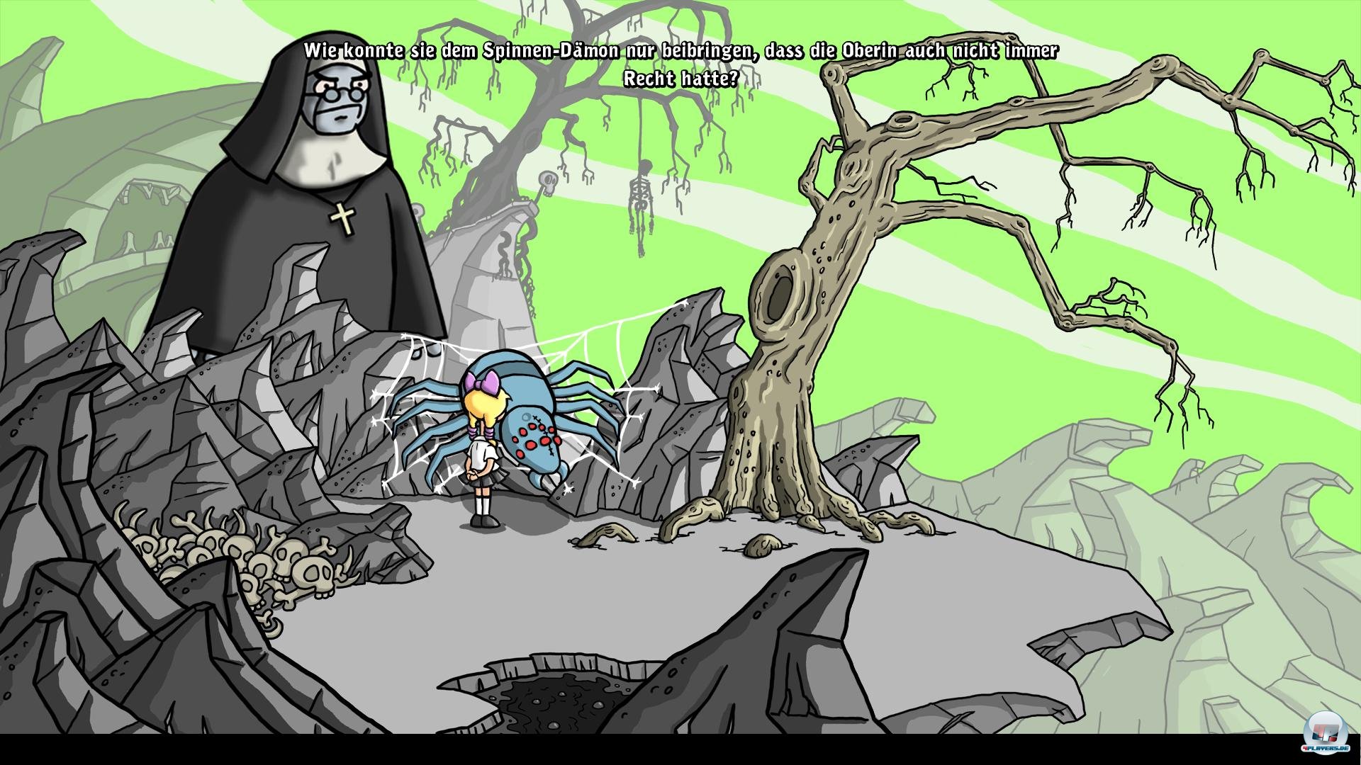 In Hypnose-Traumwelten wird Harveys Bann durch geschicktes R&auml;tseln gebrochen...