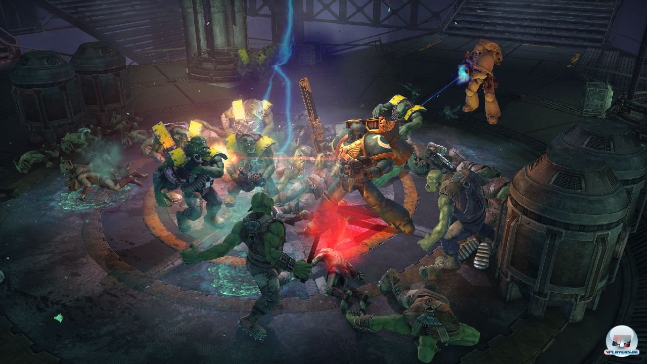 Orks, Orks und noch mehr Orks: Welle f&uuml;r Welle metzelt man sich durch die gr&uuml;nen Monster.