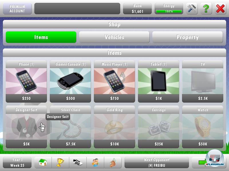 Im Shop gibt&rsquo;s Villen, Sportwagen und andere Lockmittel f&uuml;r potentielle Lebensabschnittspartnerinnen.