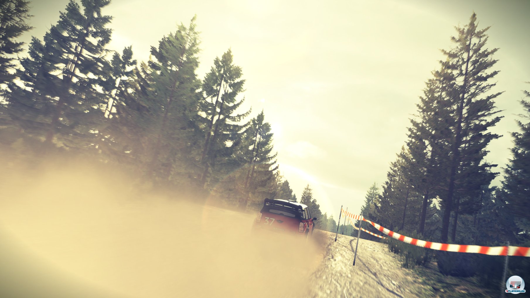 Die Partikeleffekte auf staubigen Pisten entt&auml;uschen.