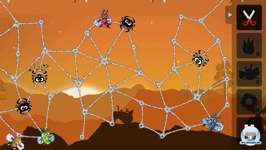 Links unten ist eine quietschende Attrappe im Einsatz, welche beide Achtbeiner auf die falsche F&auml;hrte lockt.