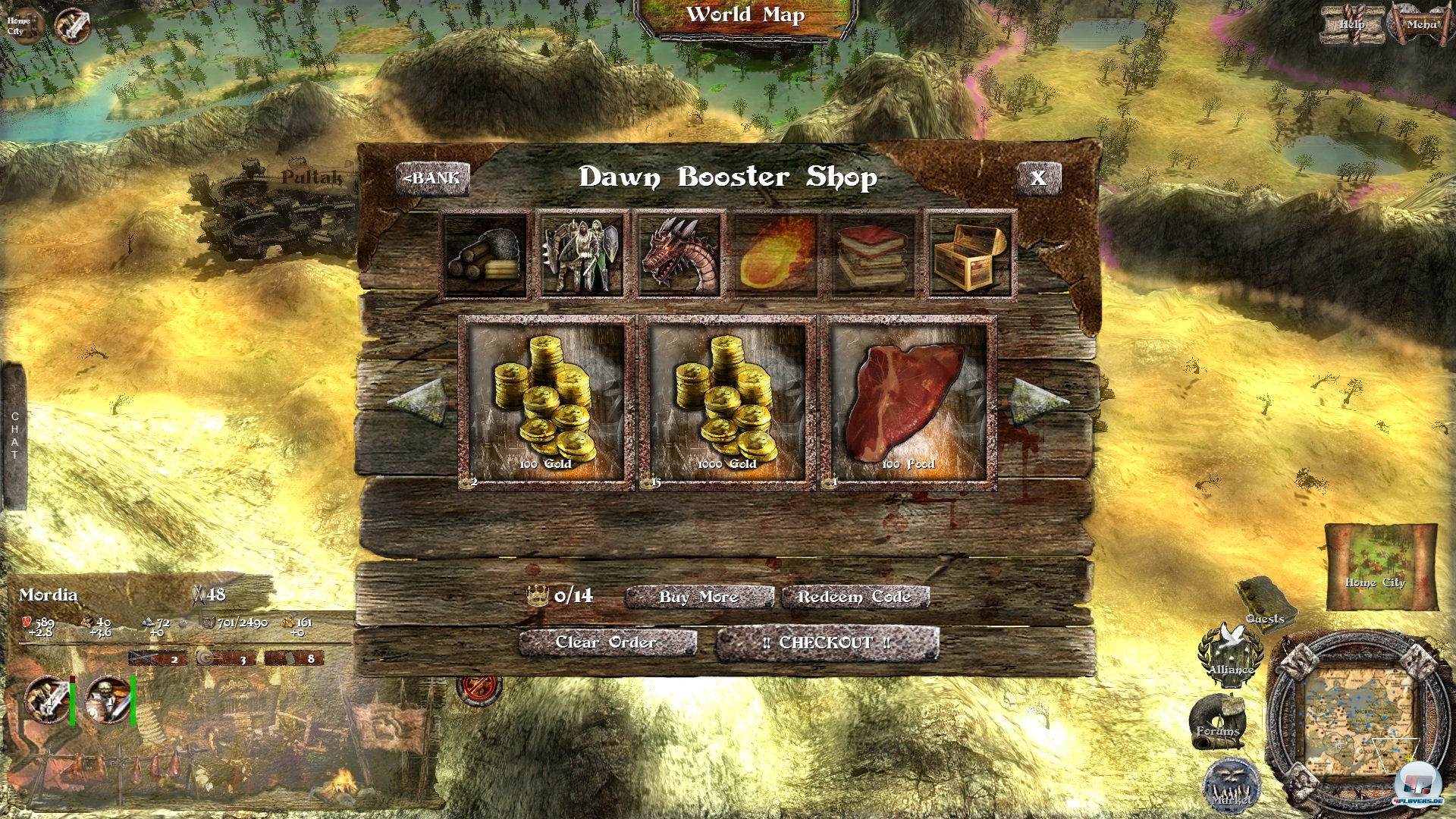 Erwerben kann man nicht allerhand Rohstoffe sondern auch Content, der das Spiel beschleunigt. 