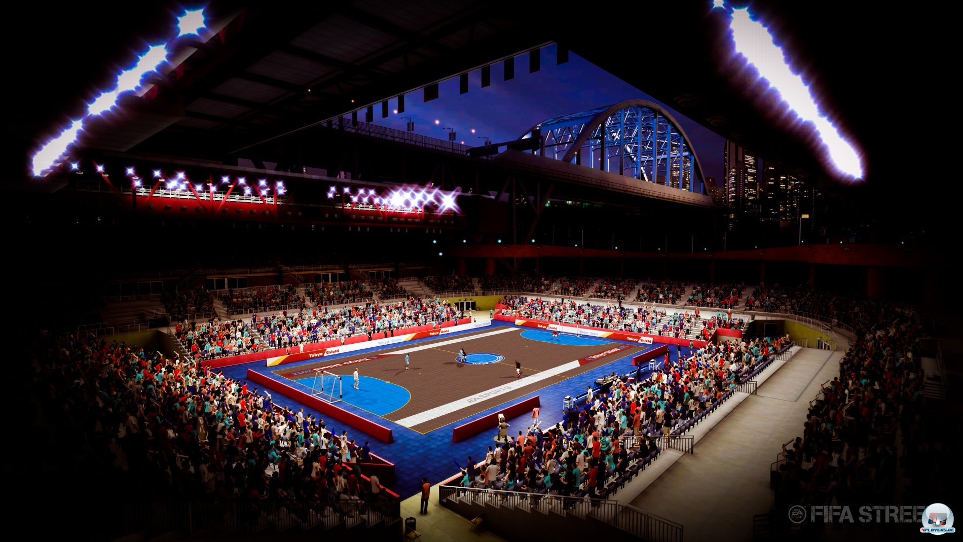 Es wird nicht nur auf der Stra&szlig;e gespielt, sondern auch Hallenfu&szlig;ball zelebriert.