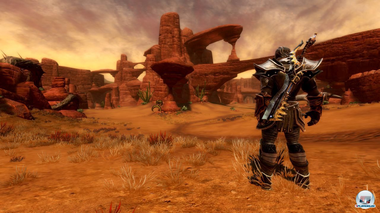 Sobald man in die W&uuml;ste von Detyre kommt, wird das Design interessanter.