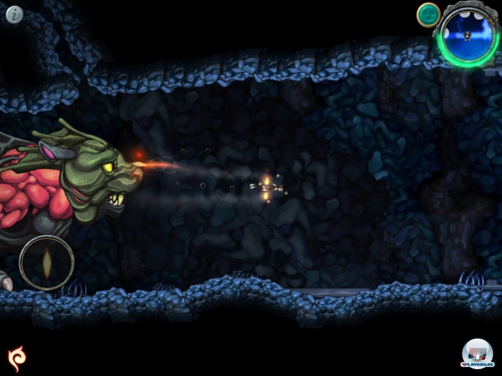 Dieser Boss muss aus seiner H&ouml;hle gelockt werden. Wagt man sich zu nahe heran, landet man aber ruck-zuck unter seiner Pranke.