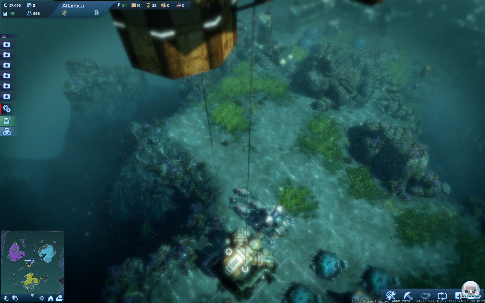 Die h&uuml;bsche Unterwasserwelt h&auml;tte ruhig mehr Spieloptionen bieten k&ouml;nnen.