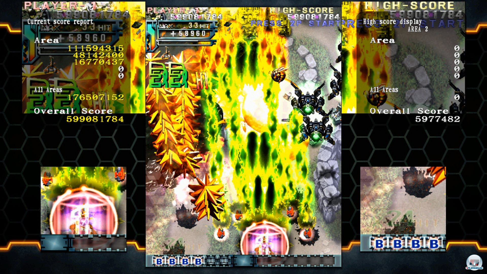 Was bei DoDonPachi Resurrection eigentlich die ganze Zeit auf dem Bildschirm abgeht, w&uuml;rde locker in 20 andere Actionspiele passen - ja, so lieben wir sie, unsere Bullet Hell-Shooter.