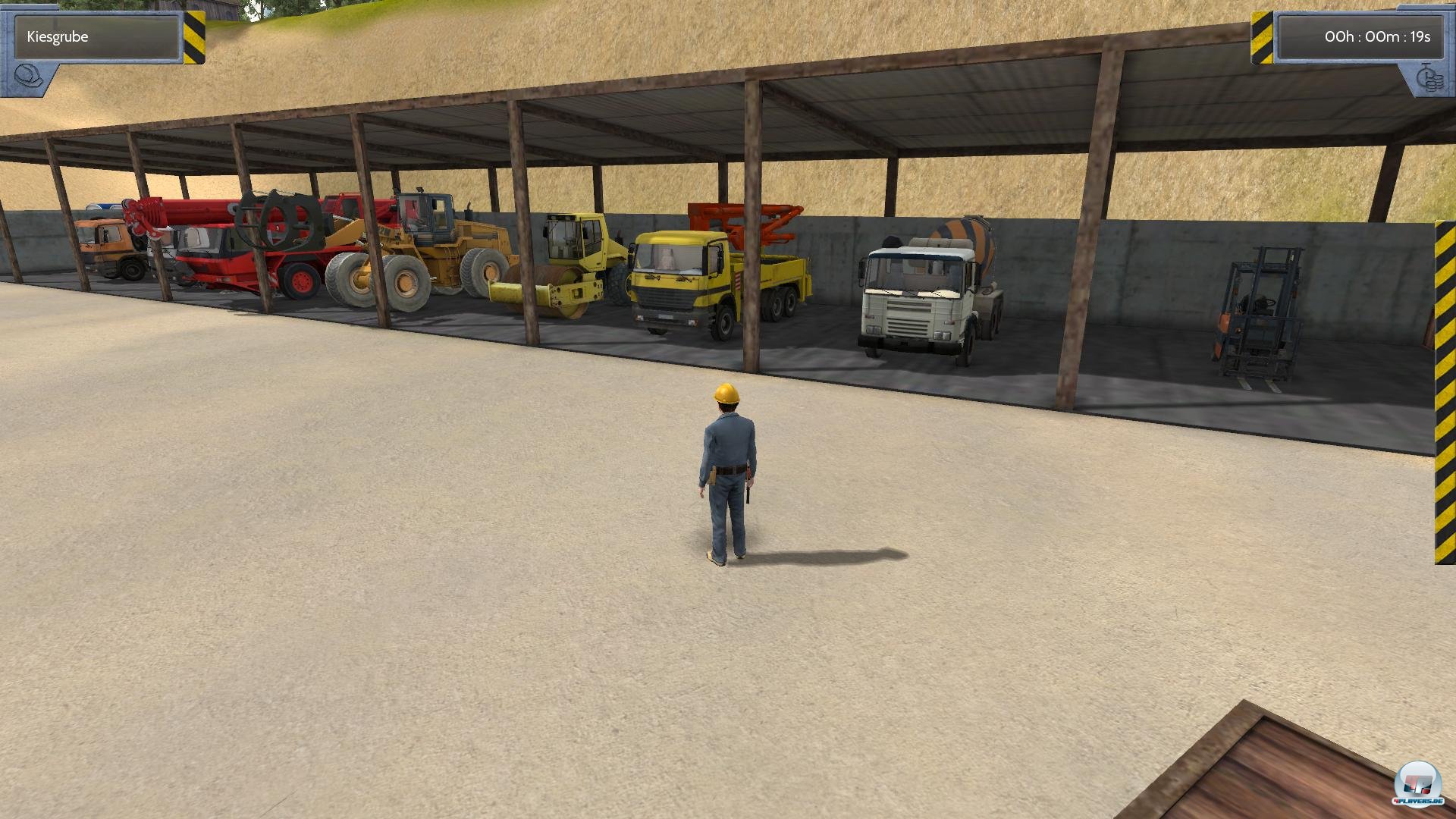 Im Spielverlauf kommt ein ganz sch&ouml;ner Fuhrpark an Baumaschinen zusammen.