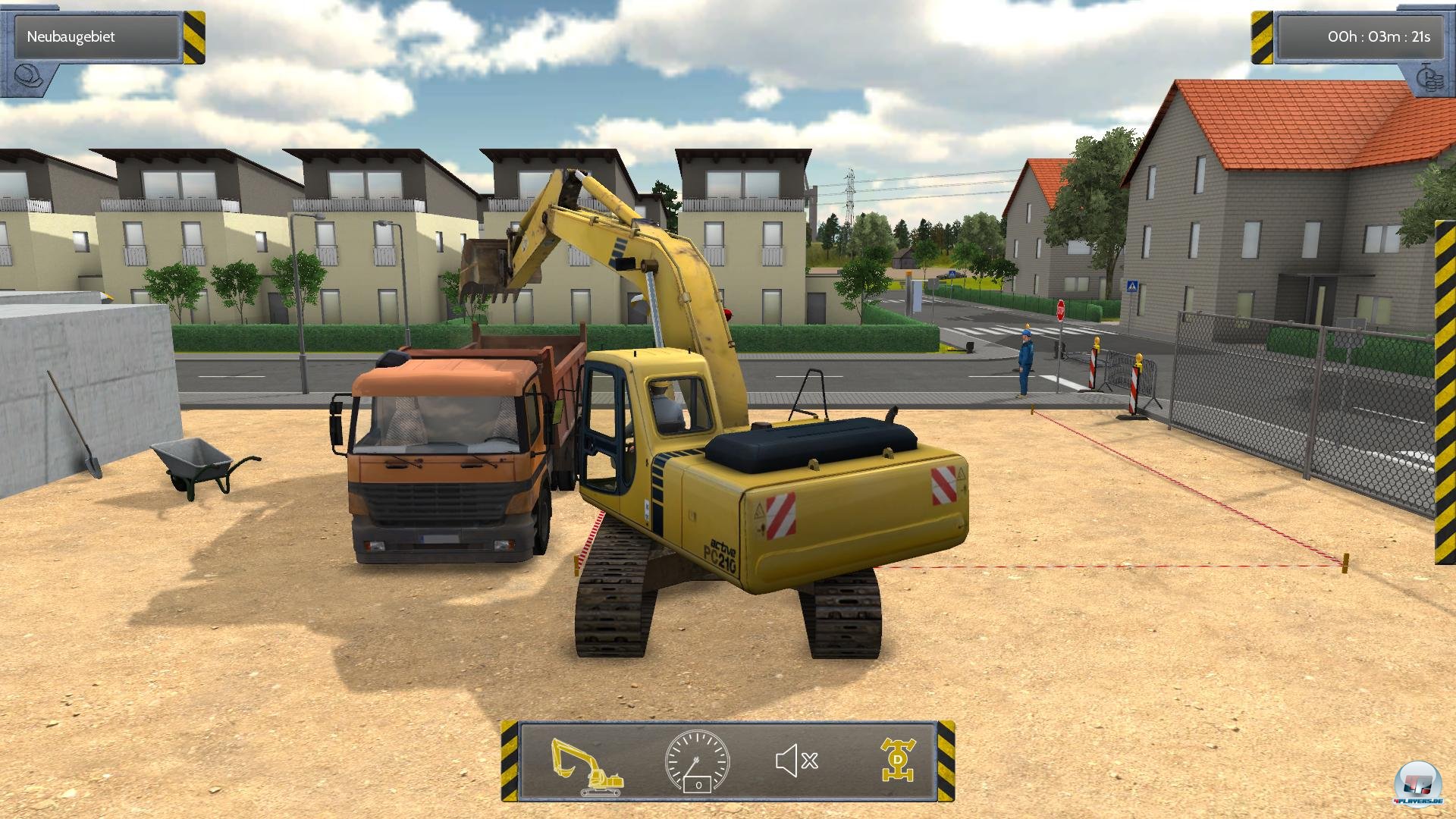 Alltag auf dem Bau: Eine Fundament wird ausgehoben - m&auml;&szlig;ig spannend.