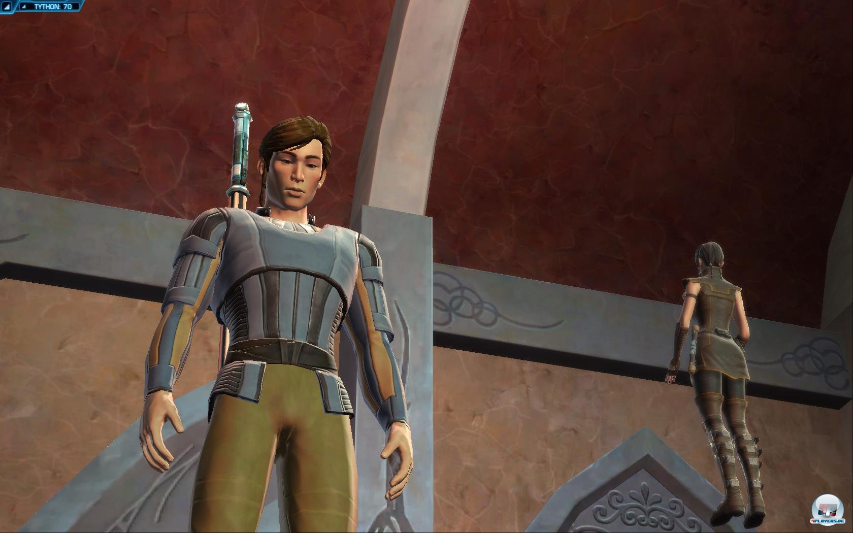 Vollkommen bugfrei sind die Quests nicht, denn irgendwie k&ouml;nnte ich meine Gespr&auml;chspartnerin auch in die Tasche stecken ...