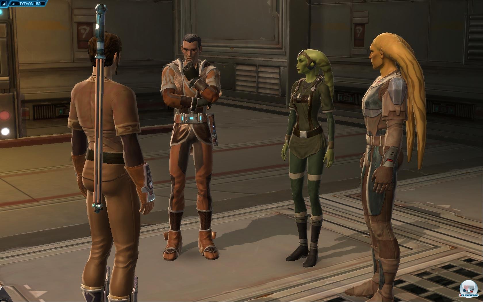 Im Gegensatz zu vielen anderen Online-Rollenspielen verbringe ich wesentlich mehr Zeit mit Gespr&auml;chen.