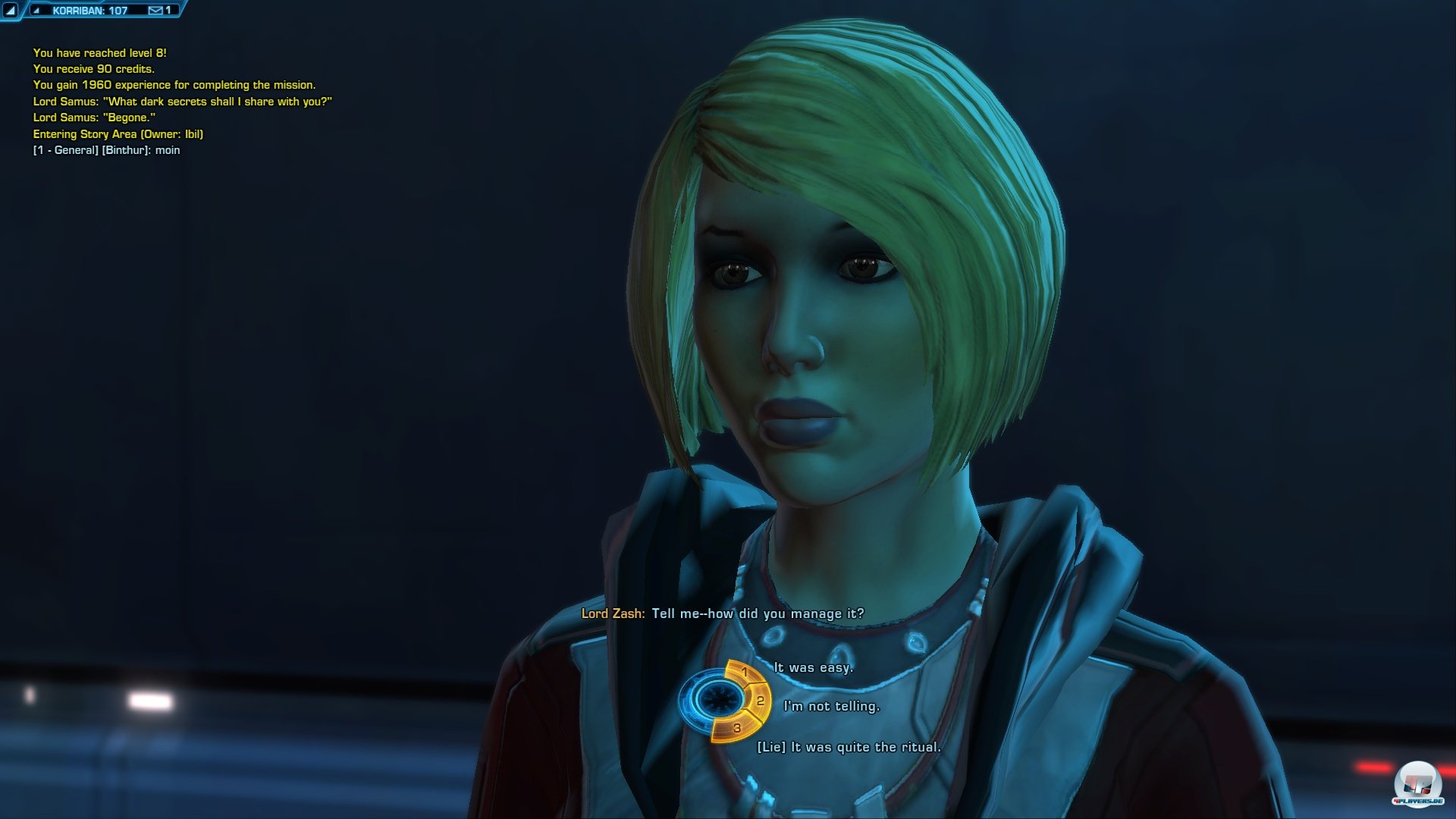 Wie lange muss ich f&uuml;r meine Meisterin Darth Zash arbeiten? 