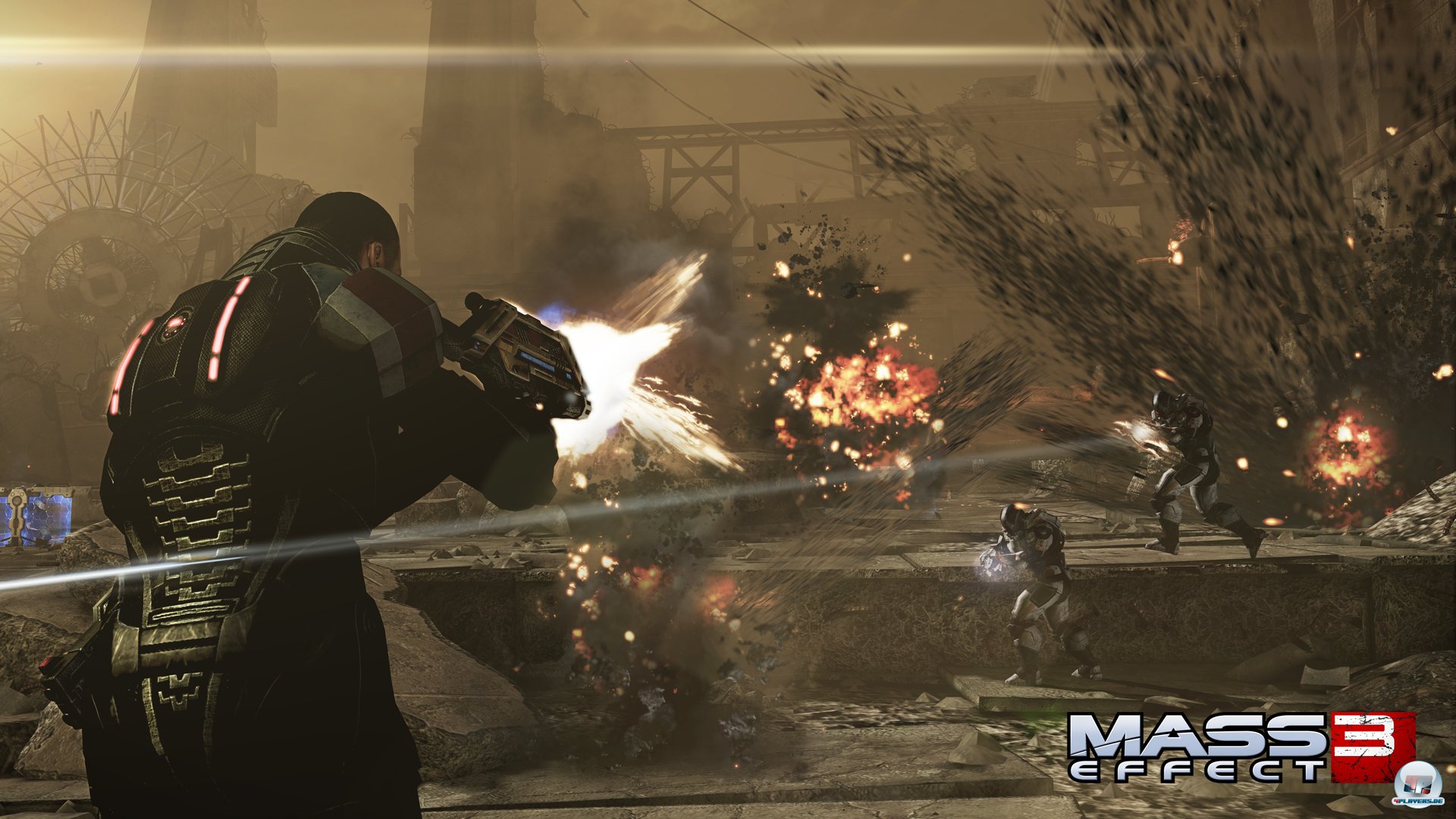 Explosive Action &agrave; la Gears of War bestimmt die Missionen.