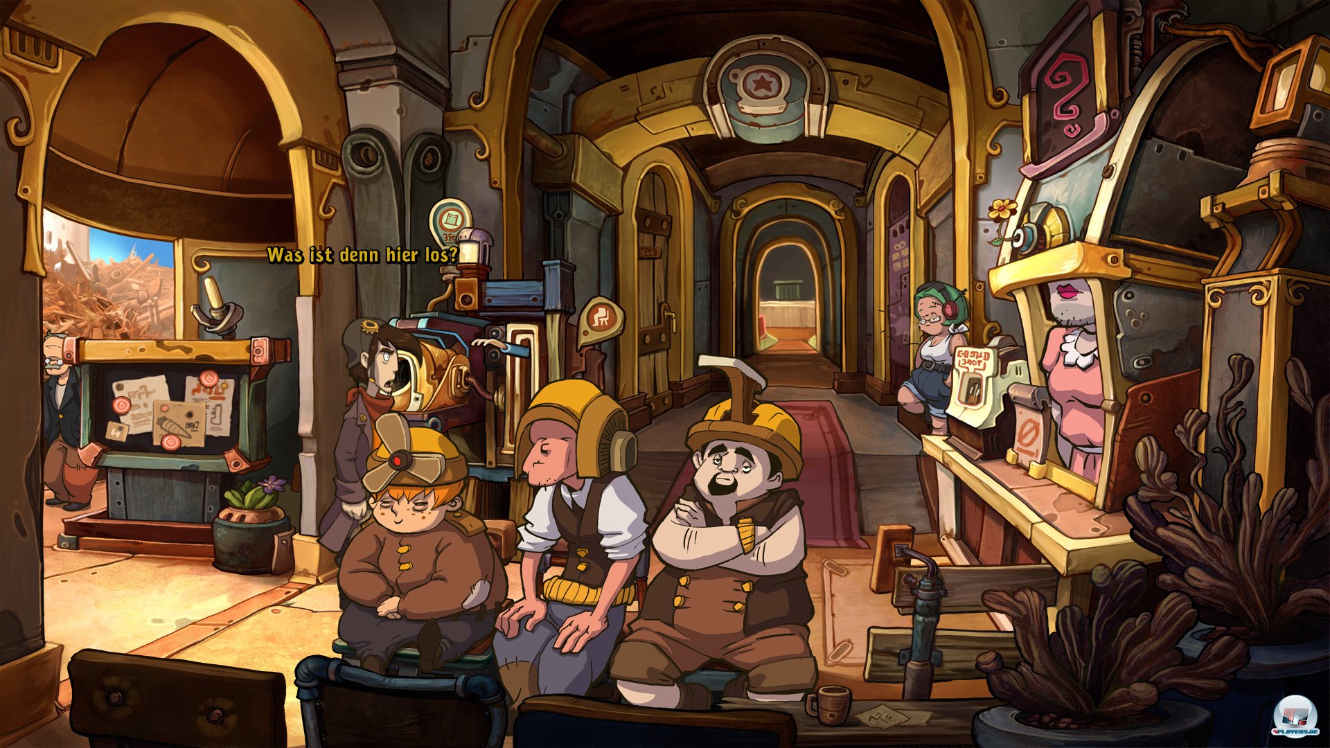 &Uuml;berall seltsame Typen und Einf&auml;lle: Nanu, die tragen aber komische H&uuml;te, die man sich merken sollte. 