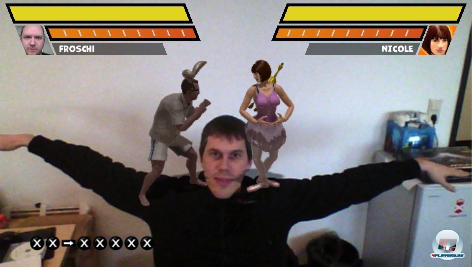 Mein Kollege, das Schlachtfeld: &Uuml;ber die Au&szlig;enkamera wird jede beliebige Umgebung (oder Person) zur Arena.