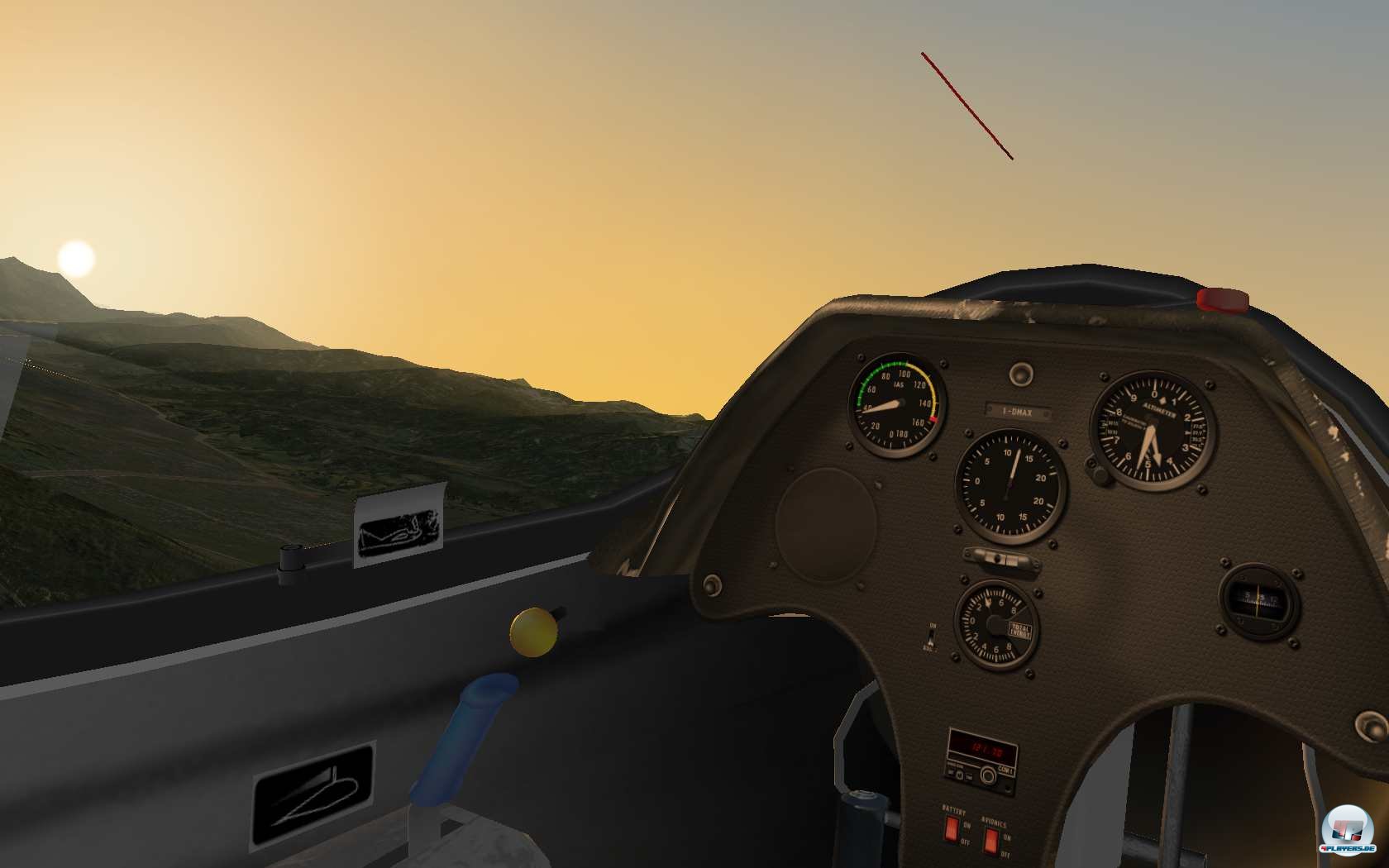 Ob ich im &uuml;ber Innsbruck in einer ASK-21 - Glider auf dem F&ouml;hn den Gebirgskamm entlang gleite...