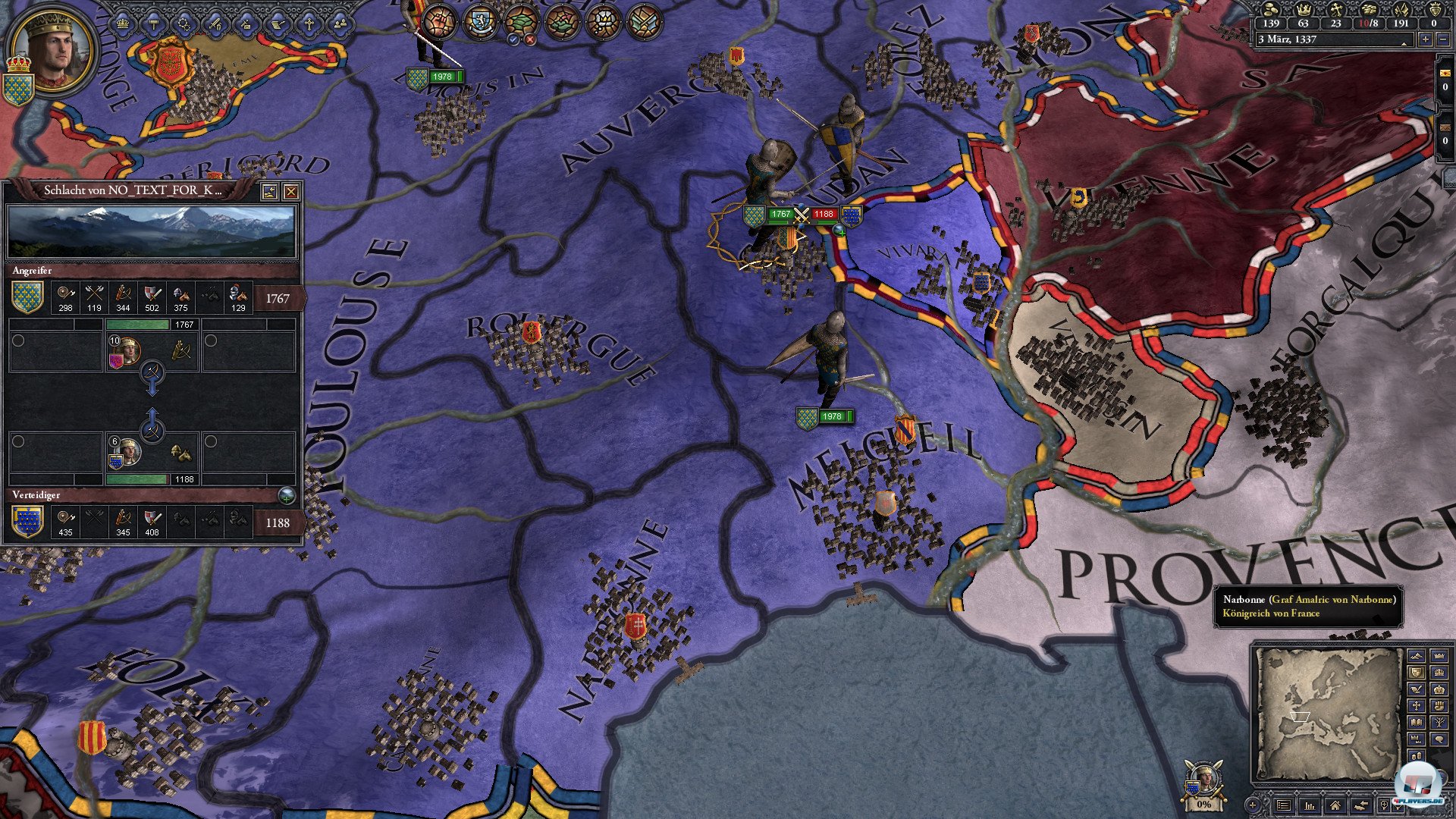 Die automatisch ablaufenden Schlachten entt&auml;uschen insbesondere Total War-Fans.