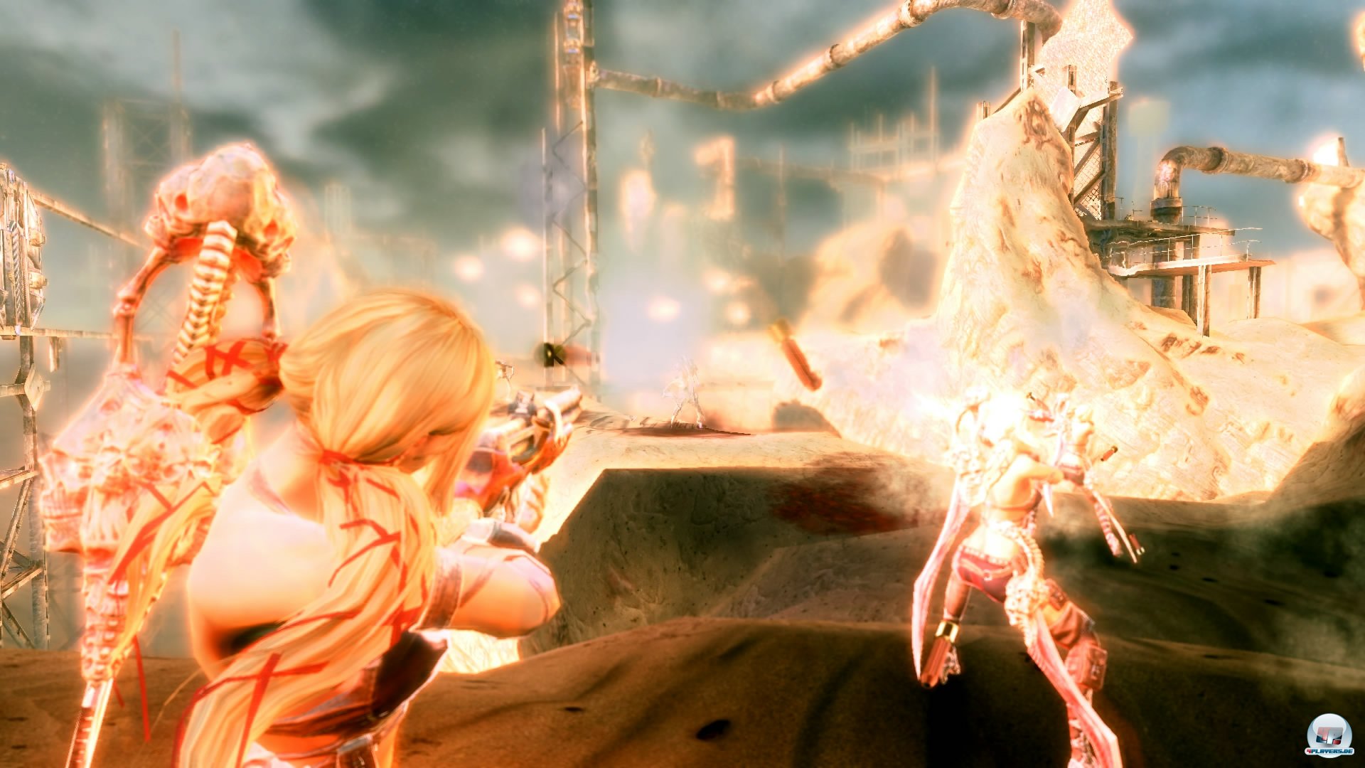 Mit der R&uuml;ckspulfunktion lassen sich mehrere Ayumis auf den Bildschirm zaubern - ideal f&uuml;r st&auml;rkere Feinde oder Schalterr&auml;tsel.