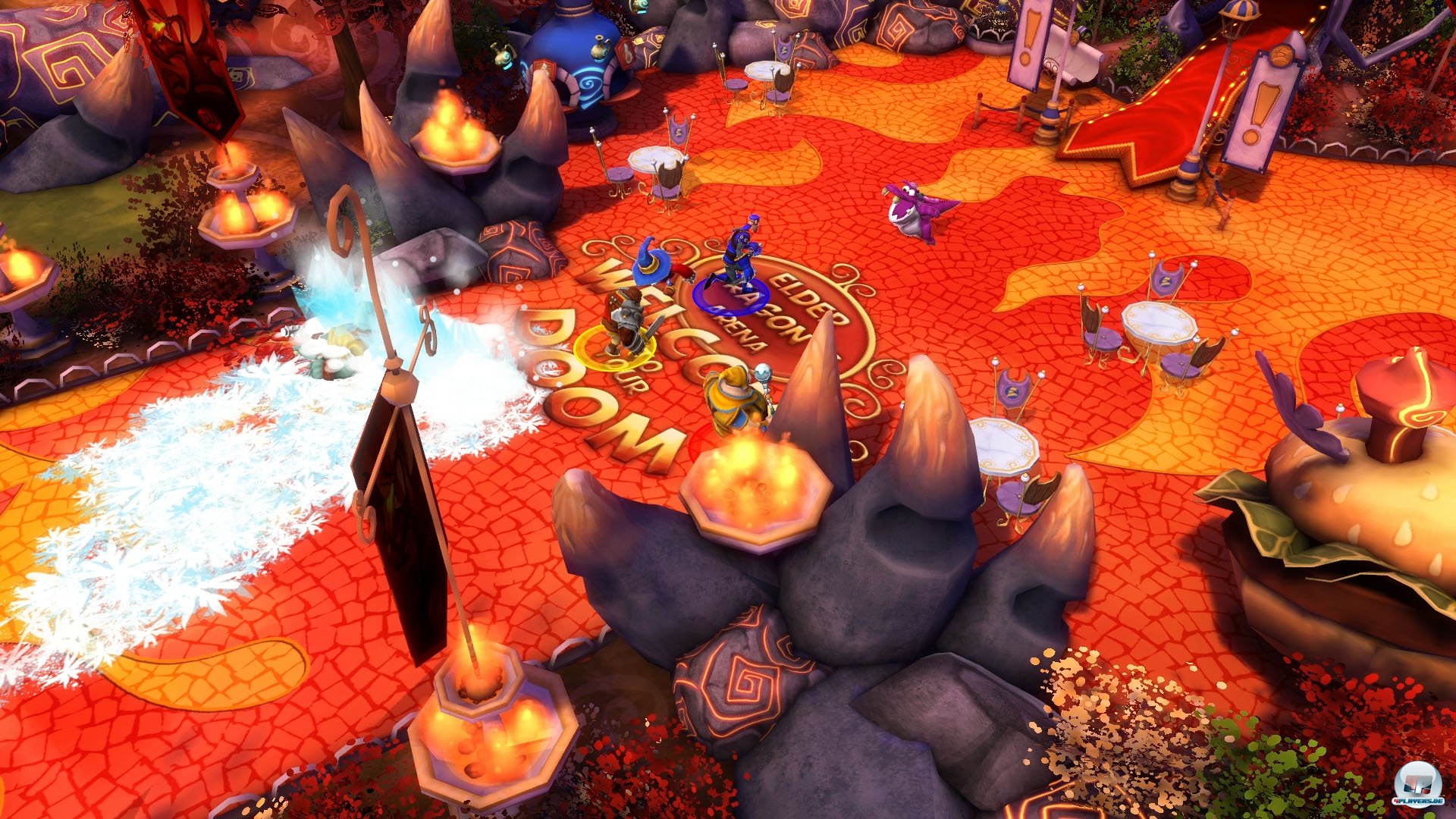 Man muss sich zu dritt durch den t&ouml;dlichen Themenpark schlagen, sind weder on- noch offline Mitspieler zur Hand, &uuml;bernehmen Bots das Ruder.