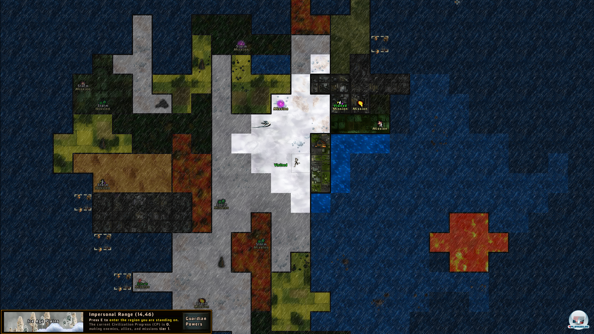 Jedes K&auml;stchen ein Gebiet: Die Weltkarte zeigt, wo es hingeht.