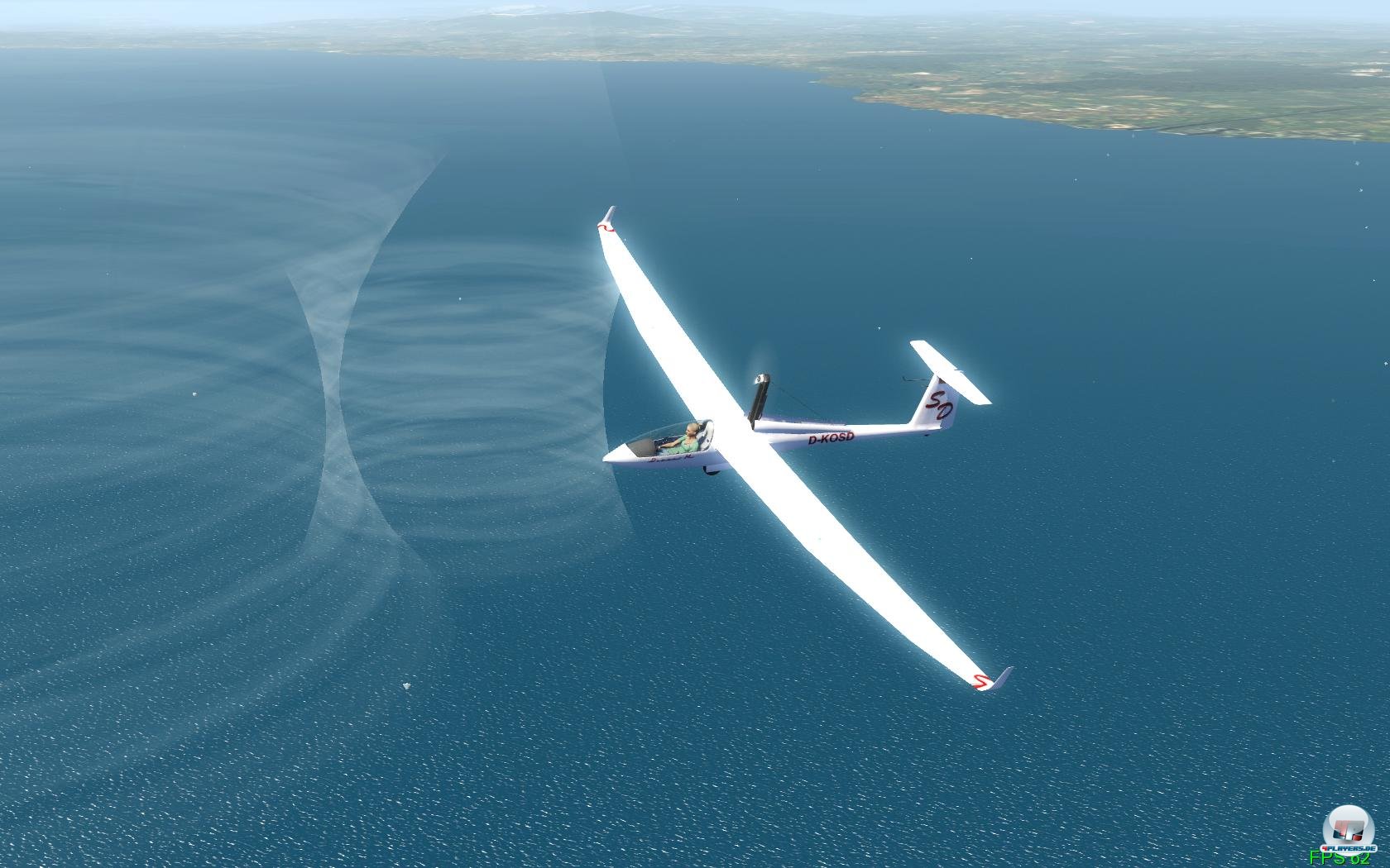 Praktisch f&uuml;r Segelflieger: Die Anzeige der Windfelder plus Thermik.