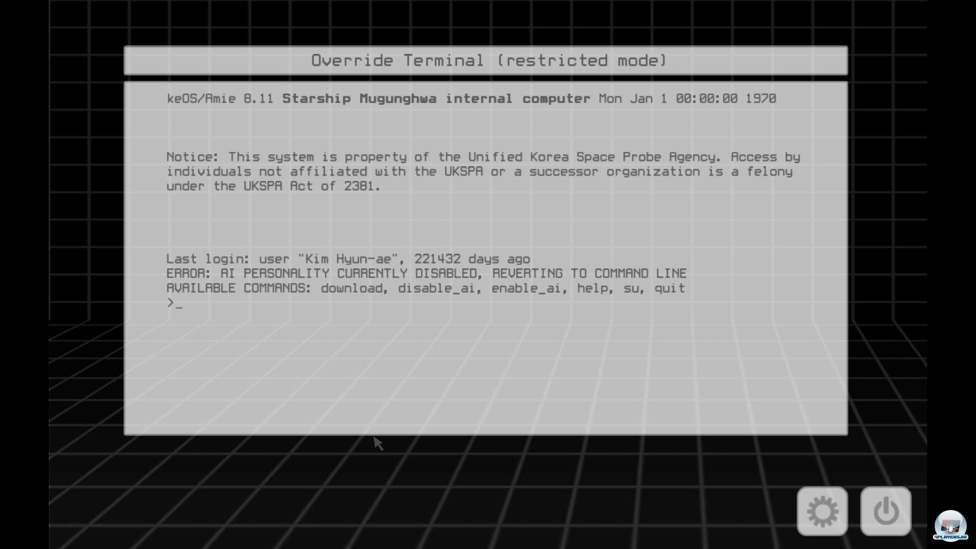 Aller Anfang ist grau: Zu Beginn muss man die k&uuml;nstliche Intelligenz aktivieren. 
