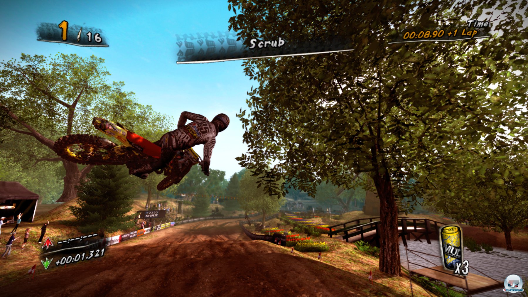 Der Scrub sorgt - richtig ausgef&uuml;hrt - f&uuml;r einen kurzen Boost.