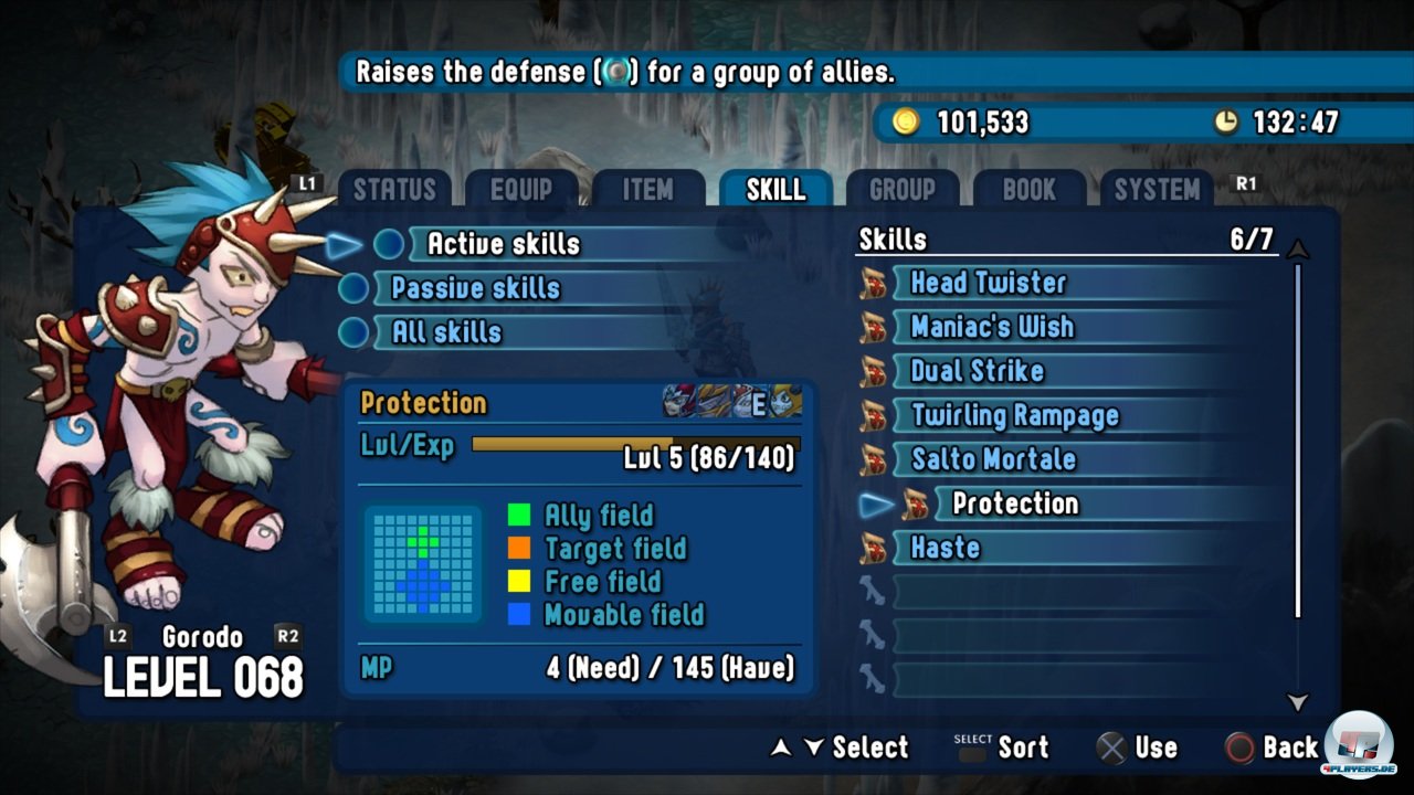 Alle Gruppenmitglieder verf&uuml;gen &uuml;ber individuelle Waffen und Fertigkeiten.