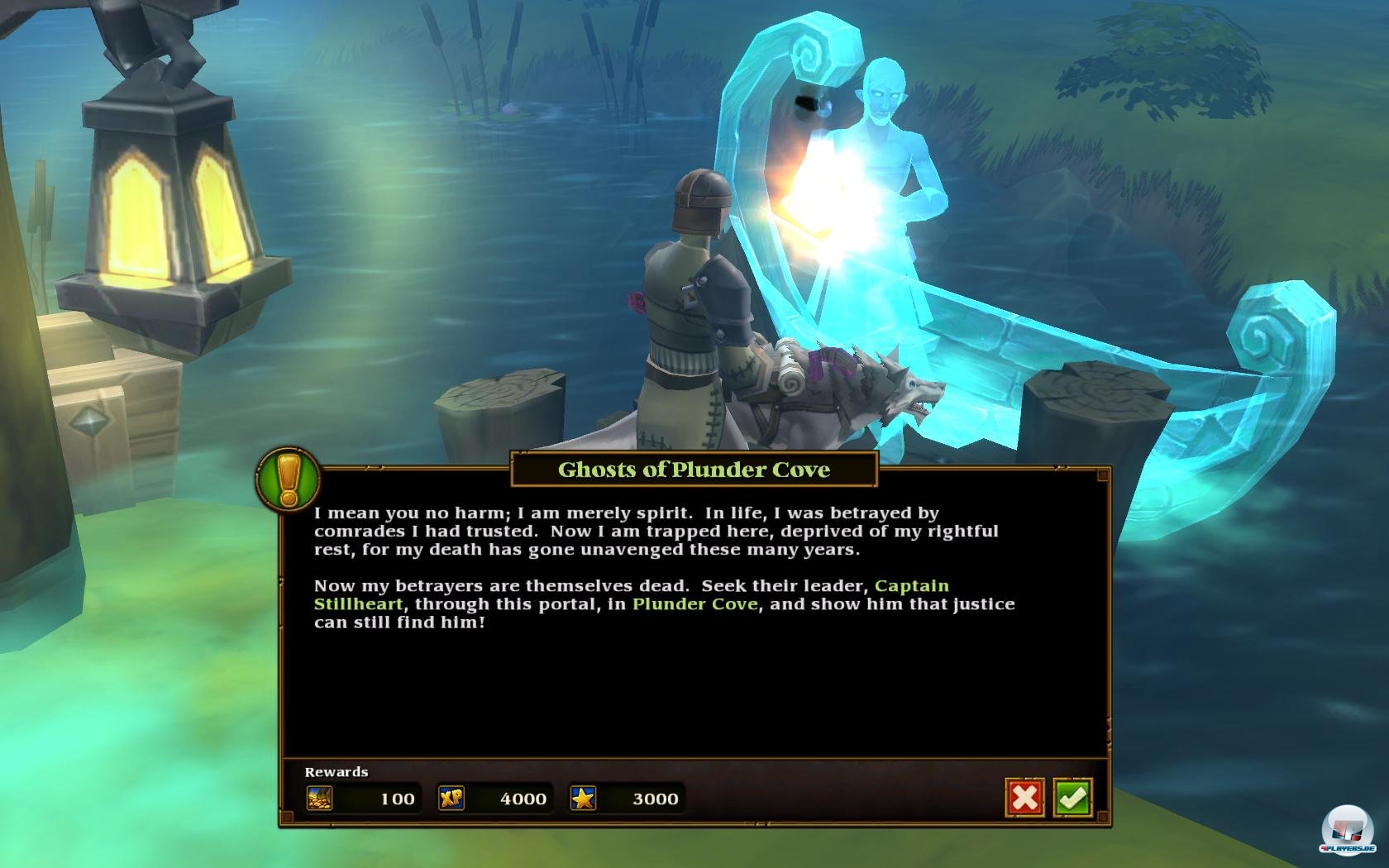 Bei Quests f&auml;hrt die Kamera n&auml;her ans Geschehen.