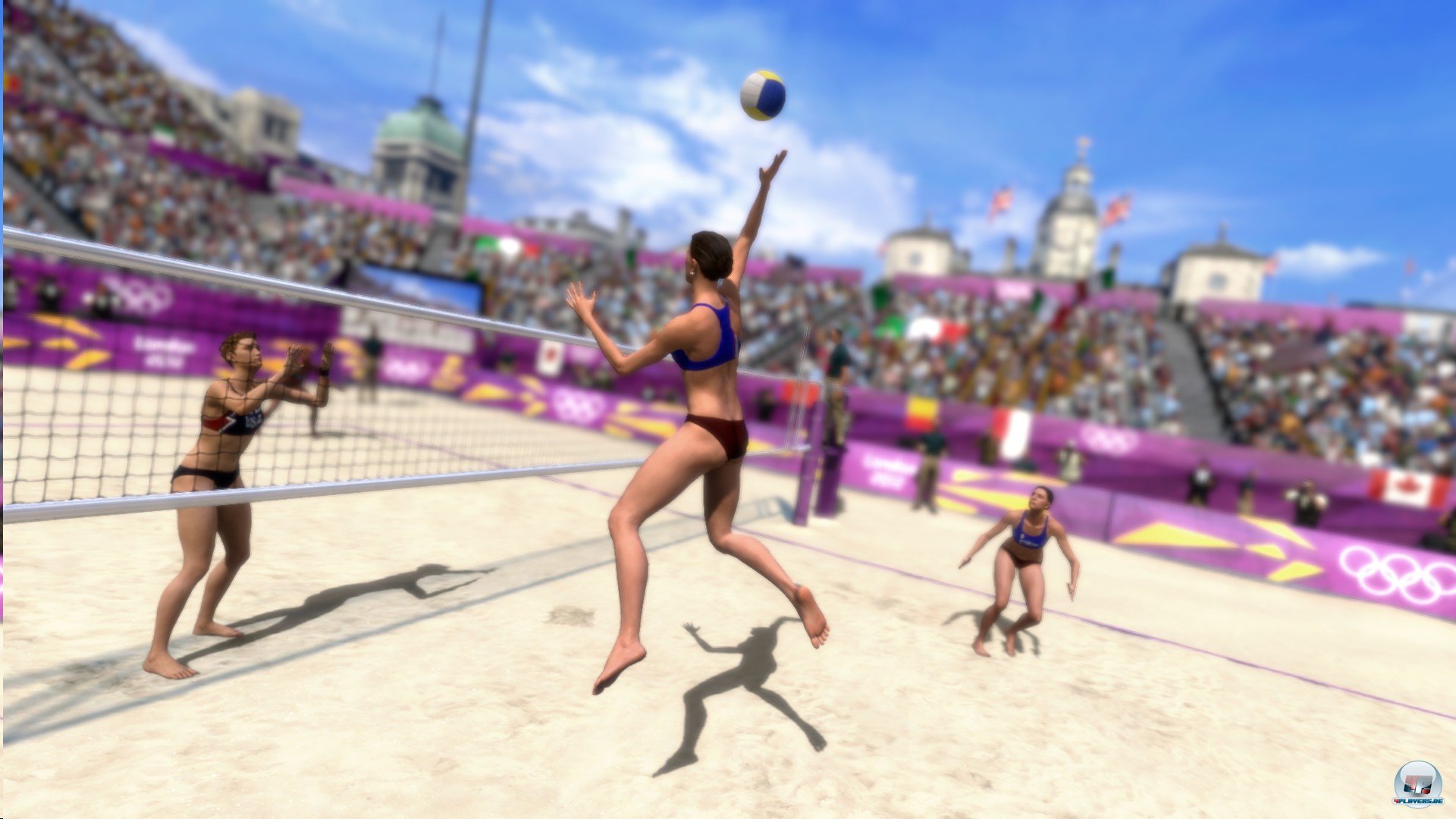Beach-Volleyball gibt es ebenfalls, ist aber nur au&szlig;erhalb der Olympiade spielbar.