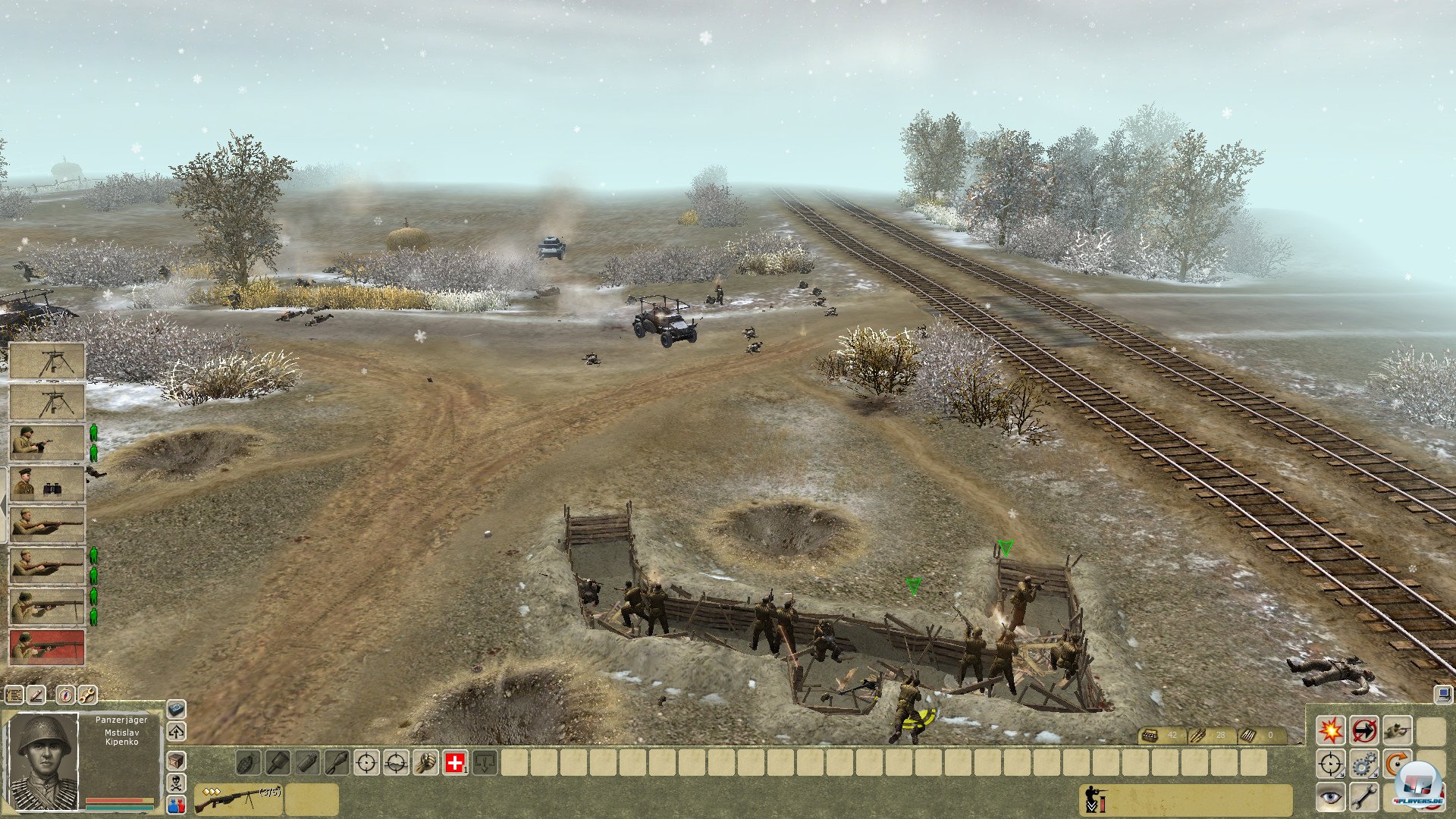 Leider schaffen es die eigenen Sch&uuml;tzen nicht, selber mal die Knarre zu wechseln.