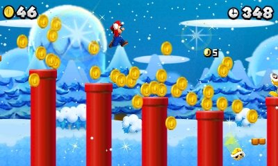 Gold, Gold, Gold, Gold, Gold: Mario hat scheinbar nichts anderes mehr im Sinn. Es gilt jetzt, eine Million der &uuml;berall befindlichen M&uuml;nzen zu sammeln.